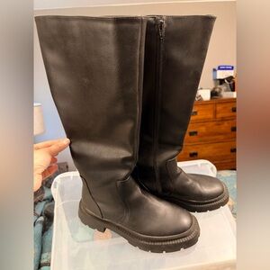 AE Black Knee-High Boots